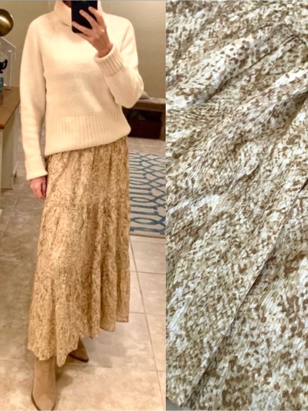 Tommy Bahama Playa Python Shimmer Maxi Skirt